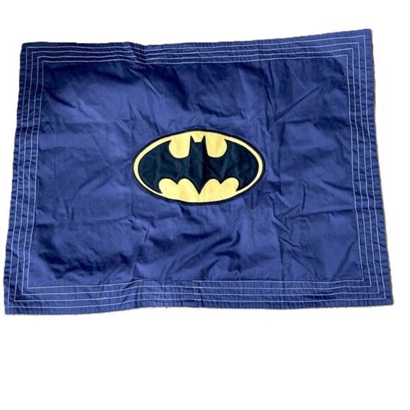 POTTERY BARN KIDS Batman DC Comics Superhero Pillow Sham 29 x 22 inches - Picture 1 of 9